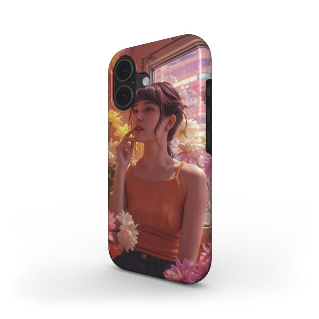 Anime Tough Phone Case Vintage - Protective Cover iPhone Samsung Custom Art Design