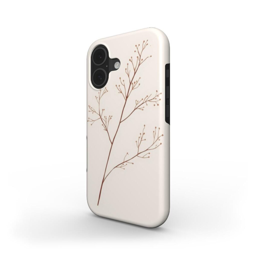Minimalist Tough Phone Case - Protective Cover iPhone Samsung Custom Art Design