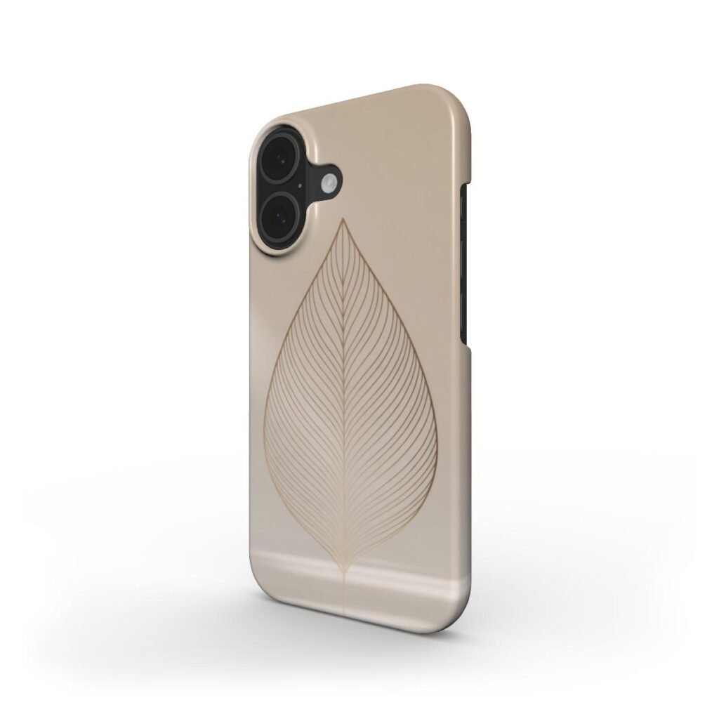 Minimalist Snap Phone Case Beige Minimalist - Protective Cover iPhone Samsung Custom Art Design
