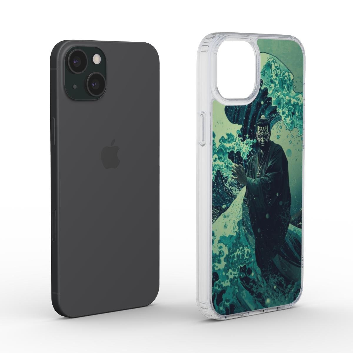 Anime Clear Phone Case Demonslayer Navy - Protective Cover iPhone Samsung Custom Art Design - Image 3